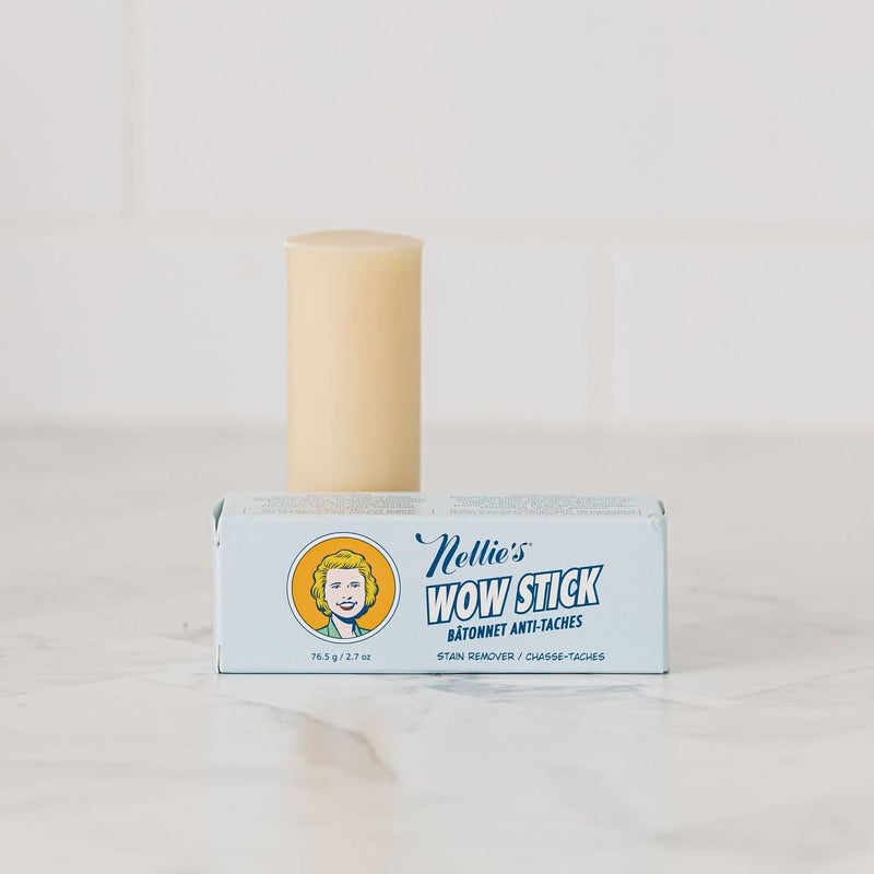 Nellie's Nellieâ€™s WOW Stick Stain Remover Bundle â€“ Includes 3 Stain Remover Sticks and 15-Load Laundry Soda â€“ Removes Odors and Stains from Clothing â€“ Low-Residue Powder Detergent for Standard and HE Machines - Image 3