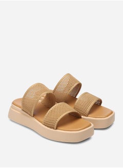 GNIST Textured Double Strap Flatform Sandals by Styli  - Image 2