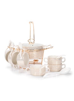 La Mesa 16 Pieces Soup Set Porcelain Multicolor 10 inches  - Image 3