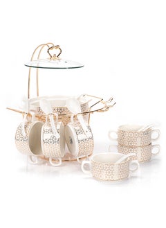 La Mesa 16 Pieces Soup Set Porcelain Multicolor 10 inches  - Image 2