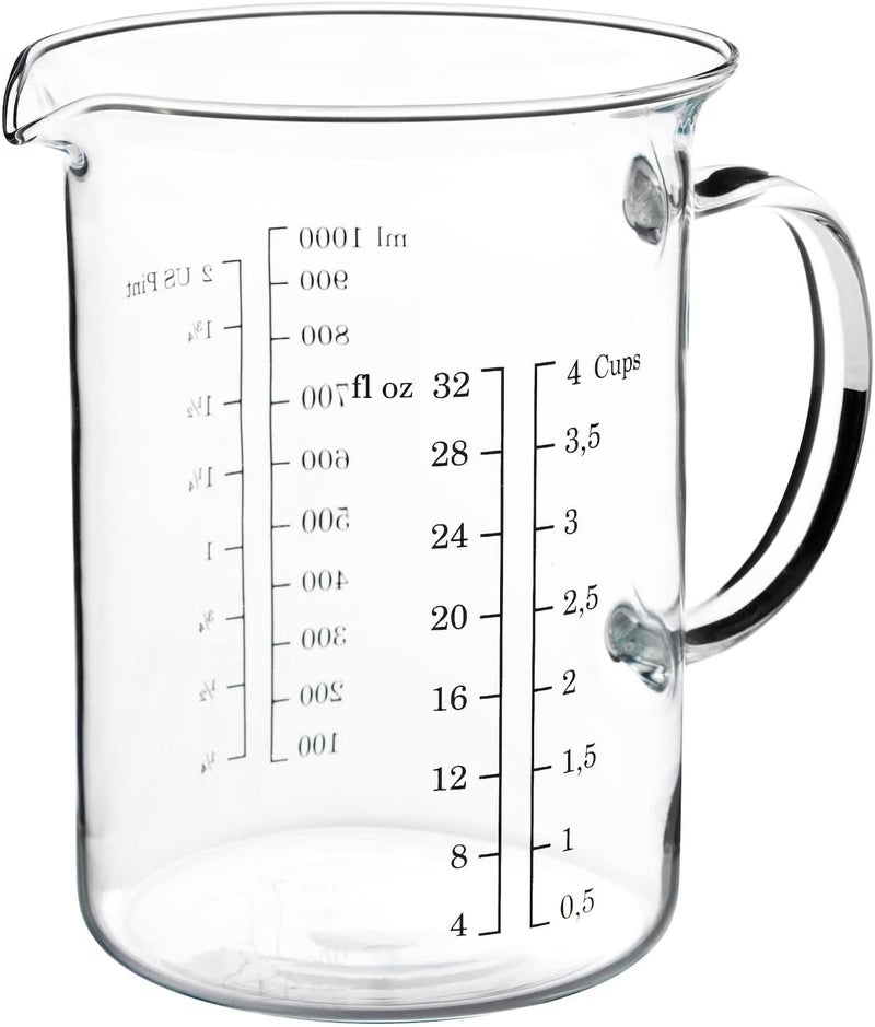 BAITIQUE Glass Measuring Jug 1L - Image 1