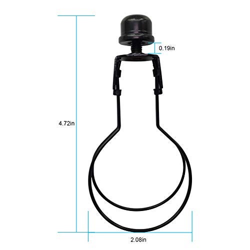 RddenIy Lamp Shade Light Bulb Clip Lampshade Adapter - Finial and Lampshade Levellers for Clip On Light Bulbs - Image 2