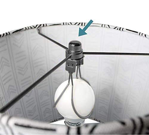 RddenIy Lamp Shade Light Bulb Clip Lampshade Adapter - Finial and Lampshade Levellers for Clip On Light Bulbs - Image 5