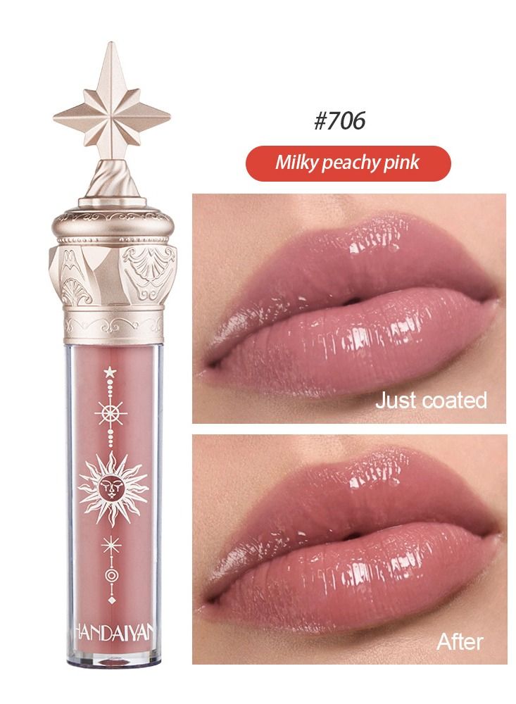 هاندايان مجموعة أحمر الشفاه سائل غير لامع مكياج للنساء، مخملي يدوم طويلاً، مقاوم للماء، لون مصبوغ بدرجة عالية، سريع الجفاف، مقاوم للتلطخ، يغذي، يرطب، فائق النعومة - Image 4