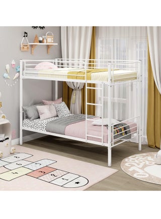 سرير طابقين معدني أبيض بتصميم عصري للأطفال واليافعين - pzsku/Z006371455393AC70DDD2Z/45/1752481514/15372f50-41d3-487a-844a-8de56a3ae133