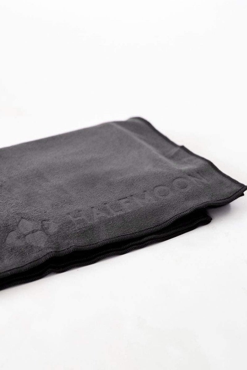 HALFMOON Non Slip Wet Grip Yoga Mat Towel (Fits Over Standard Size Yoga Mat - 68" L x 24" W) - Charcoal - Image 3