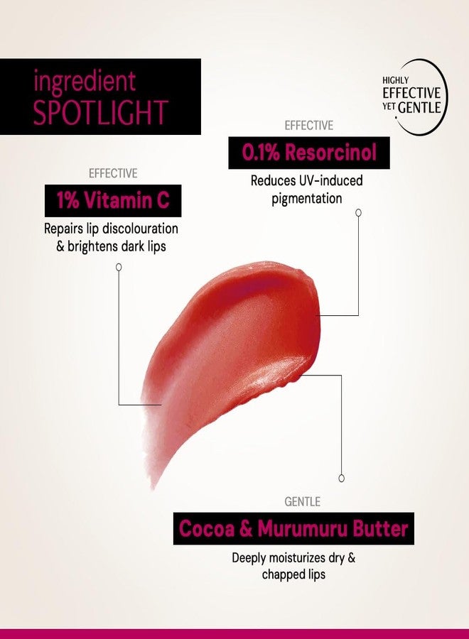 Deconstruct Brightening Tinted Lip balm for Dark Lips | SPF 50 | Brightens Dark Lips & Moisturizes | SPF 50 for Sun Damage & Discoloration | For Women & Men daily + - (4.2g) - Image 1