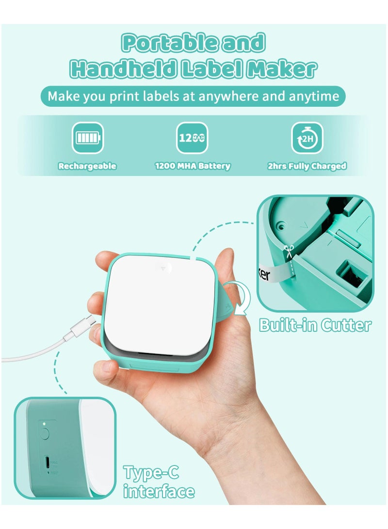 Vixic M960 Label Maker - Bluetooth Mini Label Maker Machine with Tape, Portable Handheld Label Printer,Easy to Use Smartphone Labeler for Home School Small Business Office Organization, Rechargeable - Image 5