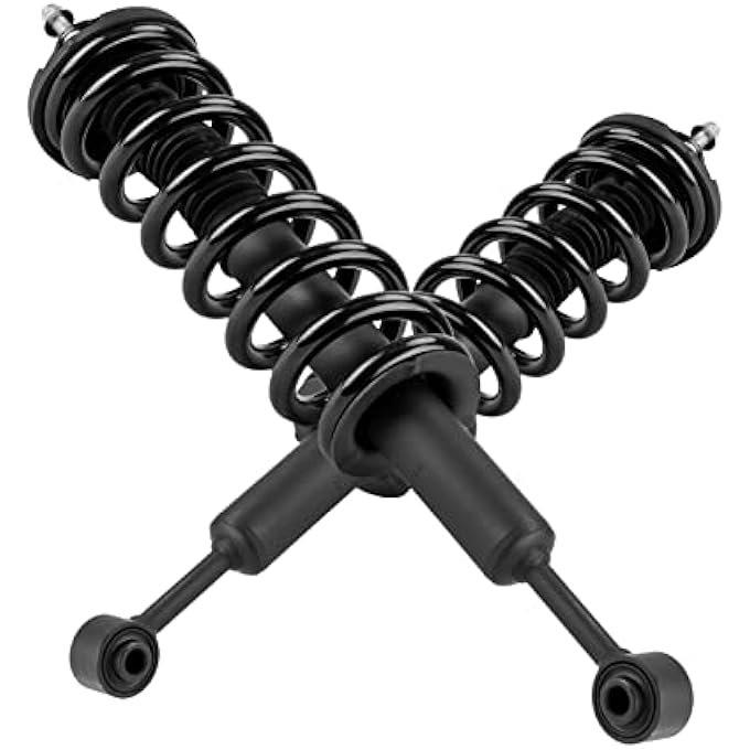 AUTOSITY مجموعة كاملة من الدعامات الأمامية والصدمات البديلة لسيارة 4Runner موديلات 2003-2020، وتاكوما موديلات 2005-2015، وFj Cruiser موديلات 2007-2014، مع دعامات وممتص صدمات زنبركي لولبي 171371L171371R، قطعتان - Image 3