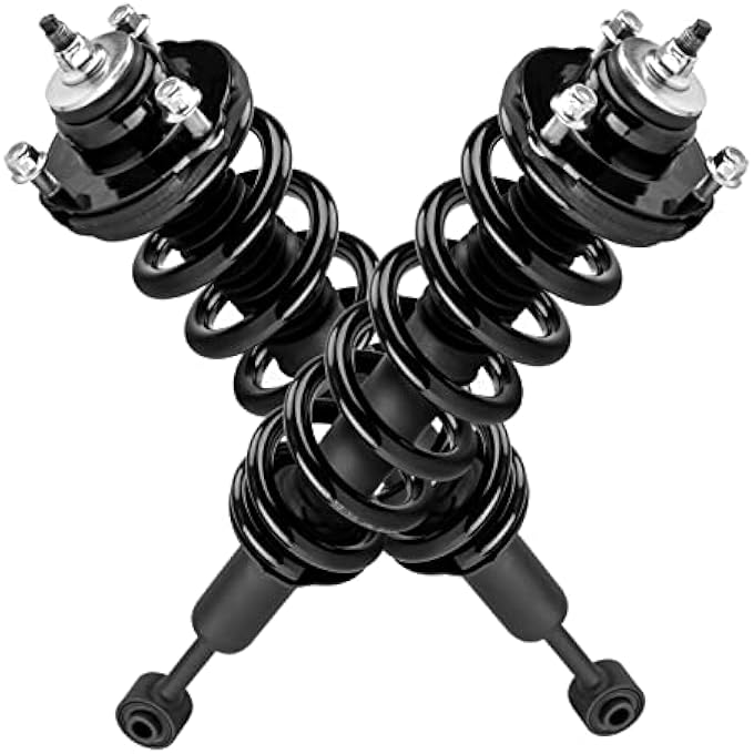 AUTOSITY مجموعة كاملة من الدعامات الأمامية والصدمات البديلة لسيارة 4Runner موديلات 2003-2020، وتاكوما موديلات 2005-2015، وFj Cruiser موديلات 2007-2014، مع دعامات وممتص صدمات زنبركي لولبي 171371L171371R، قطعتان - Image 5