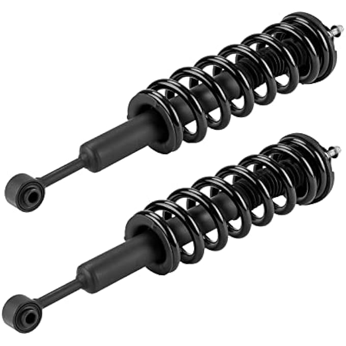 AUTOSITY مجموعة كاملة من الدعامات الأمامية والصدمات البديلة لسيارة 4Runner موديلات 2003-2020، وتاكوما موديلات 2005-2015، وFj Cruiser موديلات 2007-2014، مع دعامات وممتص صدمات زنبركي لولبي 171371L171371R، قطعتان - Image 1