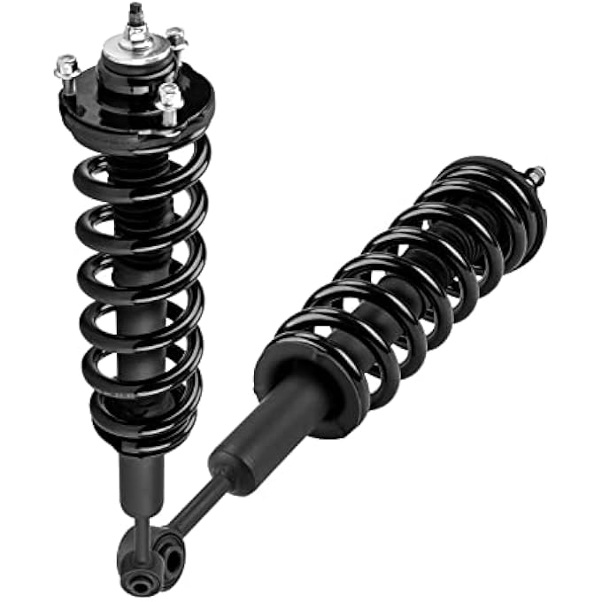 AUTOSITY مجموعة كاملة من الدعامات الأمامية والصدمات البديلة لسيارة 4Runner موديلات 2003-2020، وتاكوما موديلات 2005-2015، وFj Cruiser موديلات 2007-2014، مع دعامات وممتص صدمات زنبركي لولبي 171371L171371R، قطعتان - Image 4