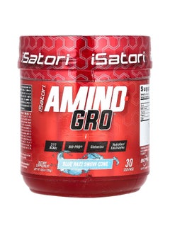 iSatori Isatori, Amino-Gro, Blue Razz Snow Cone , 10.6 oz (300 g)  - Image 1