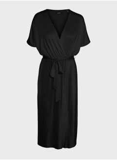 Tie Waist Surplice Dress