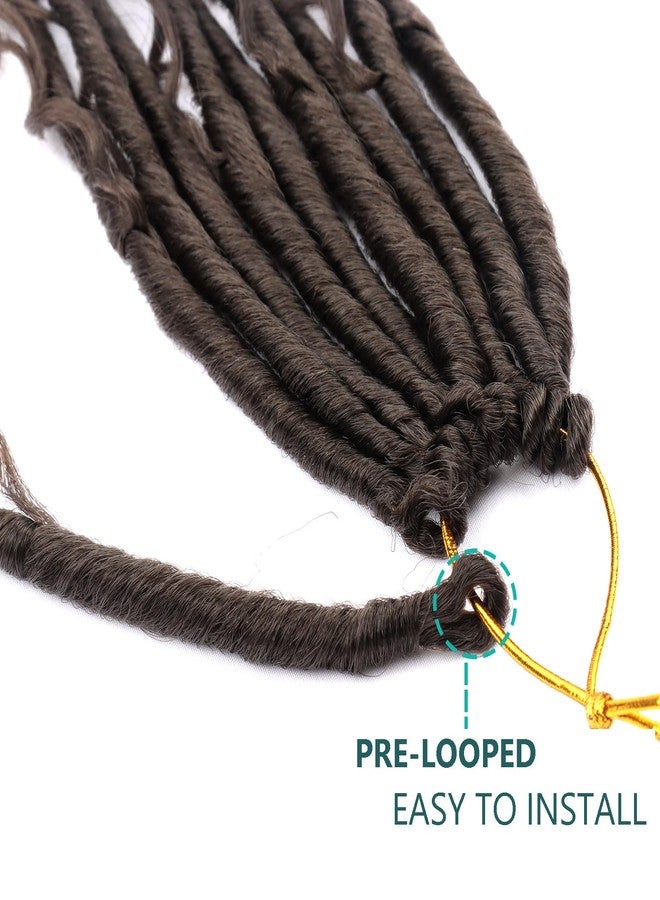 فلايتينغ شعر كروشيه Goddess Locs مُجهز مسبقًا بحلقات، طوله 20 بوصة، 8 عبوات، شعر كروشيه Boho Faux Locs للنساء ذوات البشرة السمراء، River Locs مع أطراف مجعدة #4 - Image 3