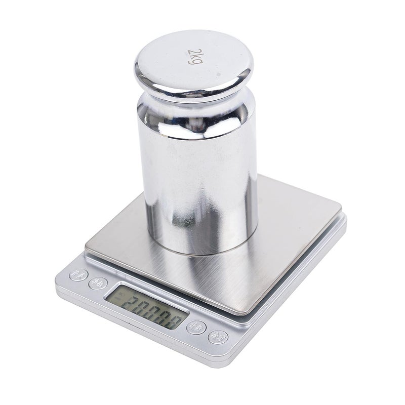 TEXALAN (R) M2 Chrome Scale Calibration Weight for School Lab Factory 2000g 2kg - Image 3