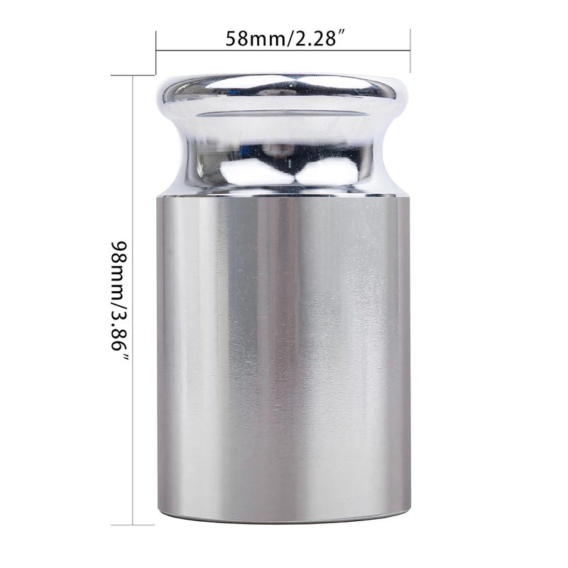 TEXALAN (R) M2 Chrome Scale Calibration Weight for School Lab Factory 2000g 2kg - Image 2