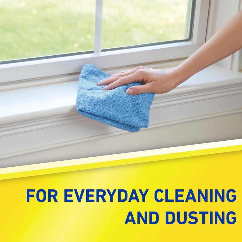 Quickie Microfiber Cleaning Cloth, 14 x 14 Inches, Blue, Pack of 24, Washable and Reusable - Image 3