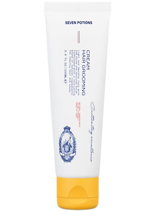SEVEN POTIONS Hair Styling Cream - Natural Curl Cream for Wavy Hair with No Shine & Light Hold - Easy Replacement for Hair Clay, Pomade for Frizz Control - Vegan & Cruelty Free - 3.4FL OZ - Image 1