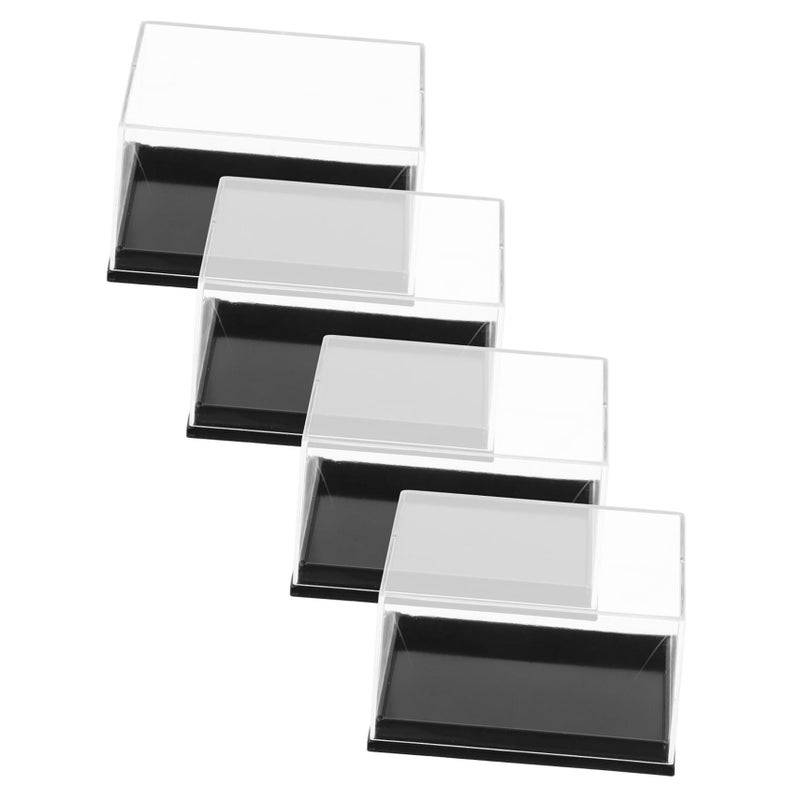 4 Pcs Mineral Specimen Storage Box Jewelry Display Case - Image 2