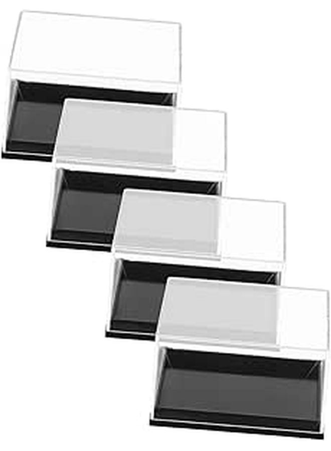 4 Pcs Mineral Specimen Storage Box Jewelry Display Case - Image 1
