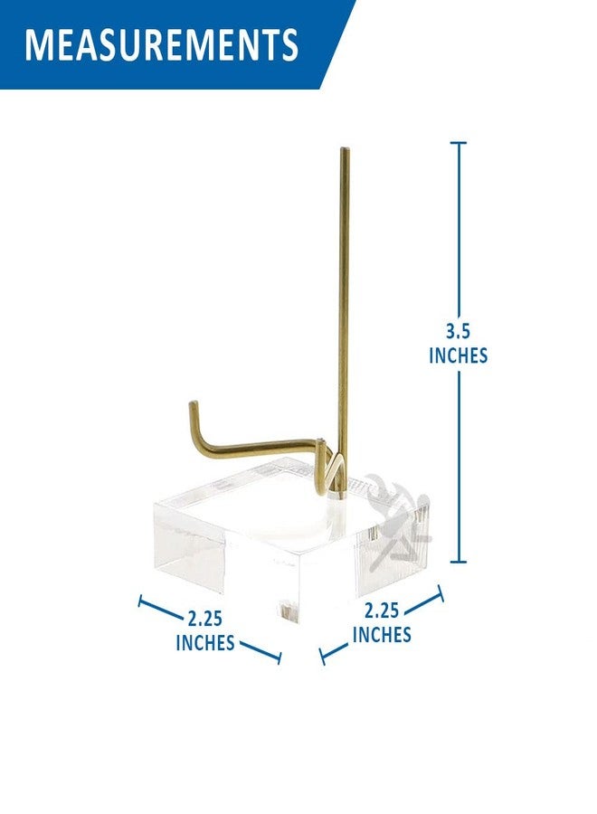 OnFireGuy 3-1/2" Acrylic Base Display Stand Easel With Adjustable Metal Arm | 3-1/2" H x 1-5/8" D x Adjustable to 3" Wide | Ideal for Displaying Mineral Rocks, Gemstones, Fossils, and Photos - Image 4