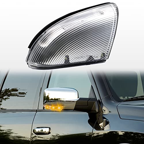 CNYGO Front Mirror Turn Signal Puddle Light Compatible with Dodge Ram 1500 2009-2018,Side Marker LED Lamp Assembly for 2500 2010-2018,2019 20202 2021 Classic 68232478AA Right Passenger - Image 1