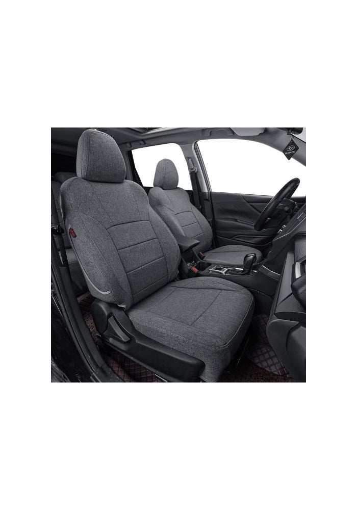 coverdream Custom Seat Covers Compatible with Select Hyundai Santa Fe 2019 2020 2021 2022 20235 Seats Models GrayFull Set - Image 1