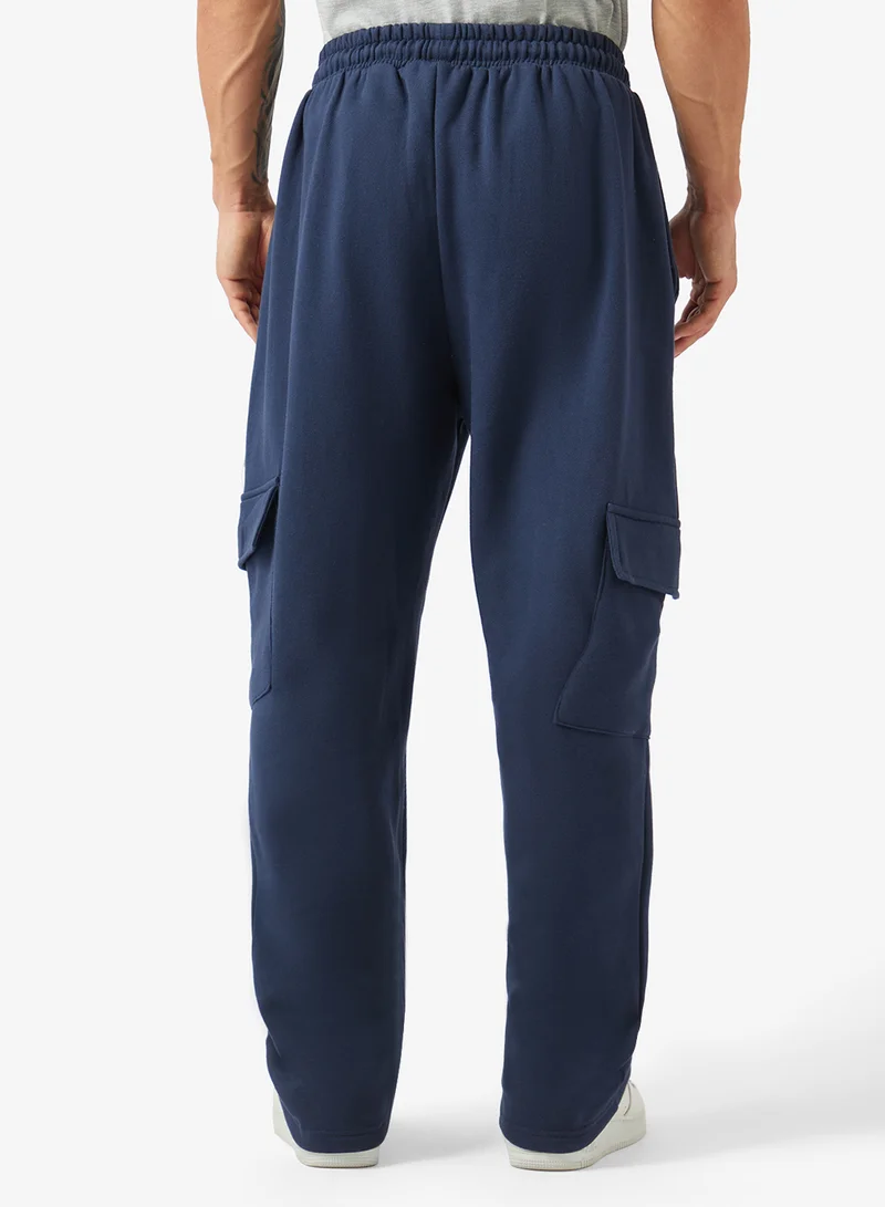 Seventy Five Basics  Oversized Fit Cargo Joggers with Elasticated Hem for Men | Best Price UAE