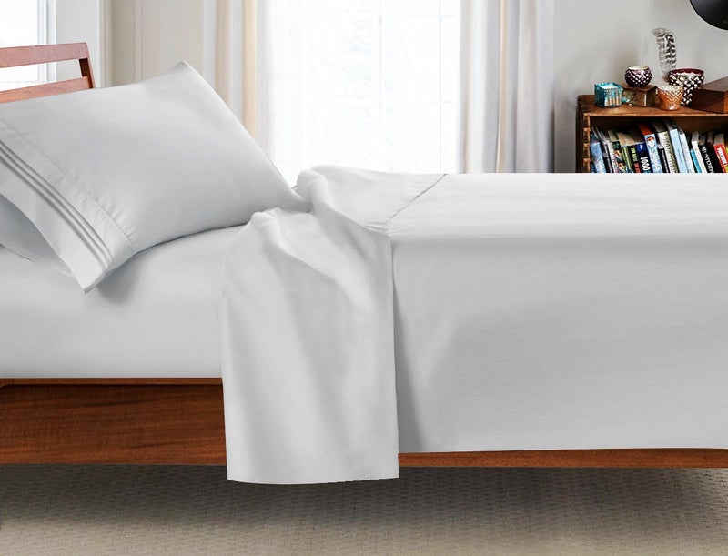 Clara Clark College Dorm Room 3Pc Bed Sheet Set, Twin-Extra Long Size 39"x 80" - Hypoallergenic Brushed Microfiber Sheets