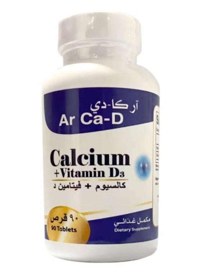 Ar Ca-D CALCIUM + VITAMIN D3  90 TABLETS