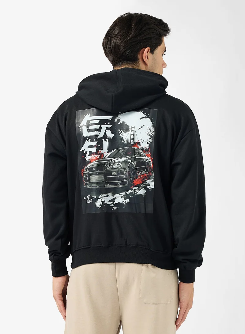 Back Graphic Hoodie