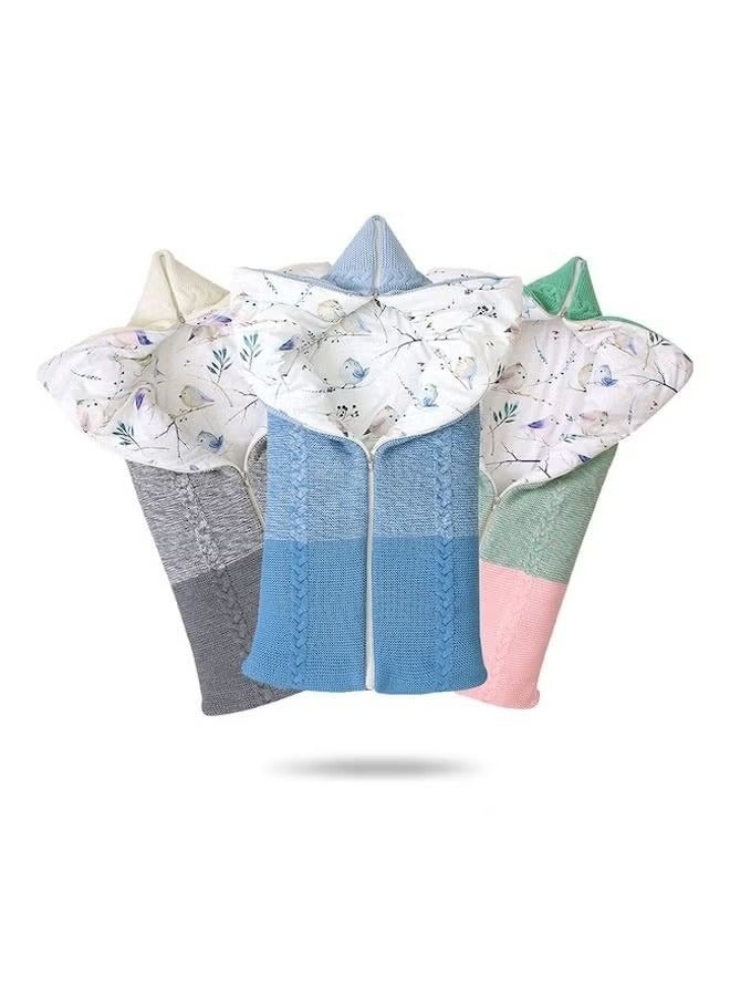 ORiTi "Multiple Design Soft and Delicate Baby Zipper Closure Sleeping Bag Solid Thick Warm for Newborn " - Image 3