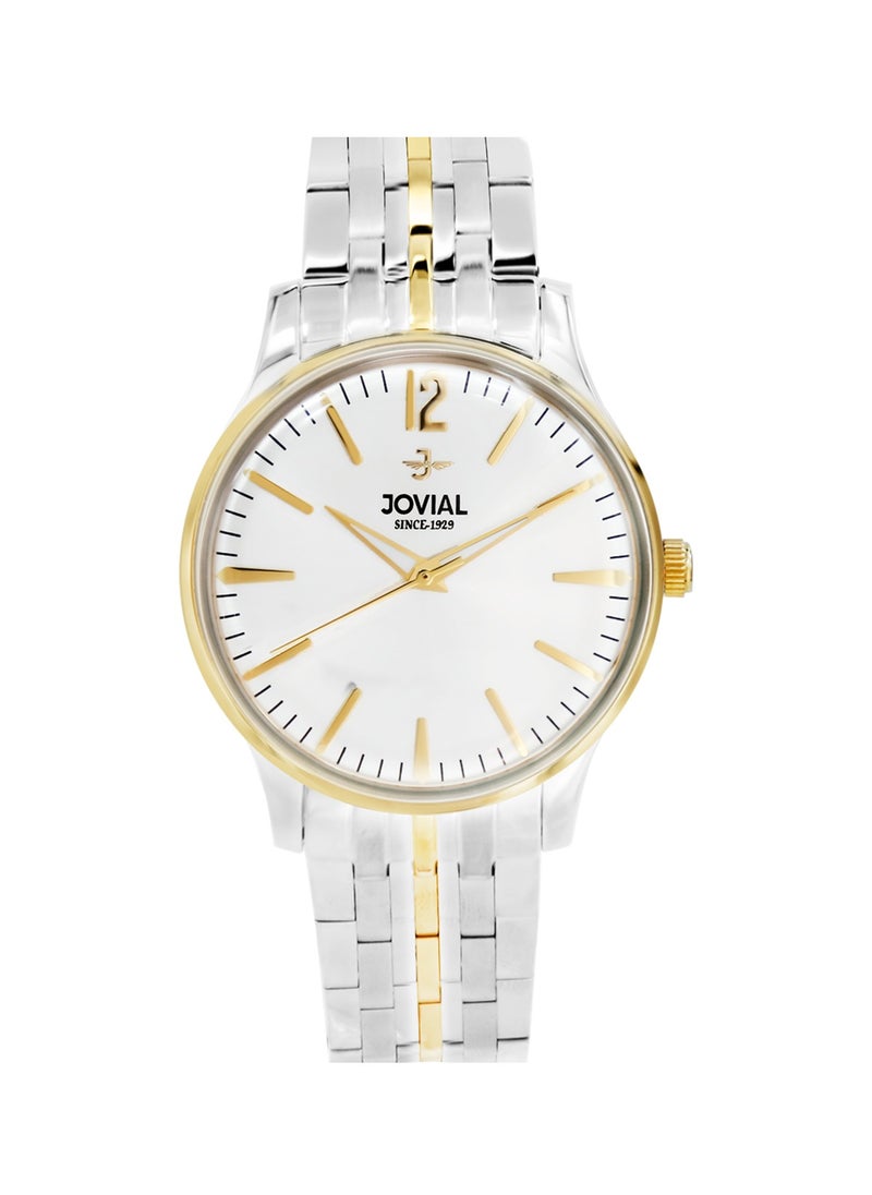 Jovial JOVIAL 5075LTMQ01E Women's metal band  Watch, 30mm, White Dial  - Image 1