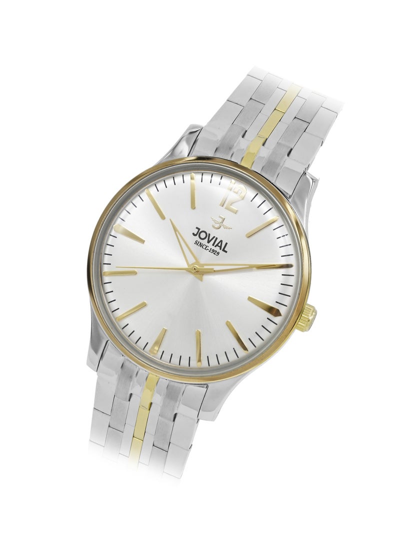 Jovial JOVIAL 5075LTMQ01E Women's metal band  Watch, 30mm, White Dial  - Image 2