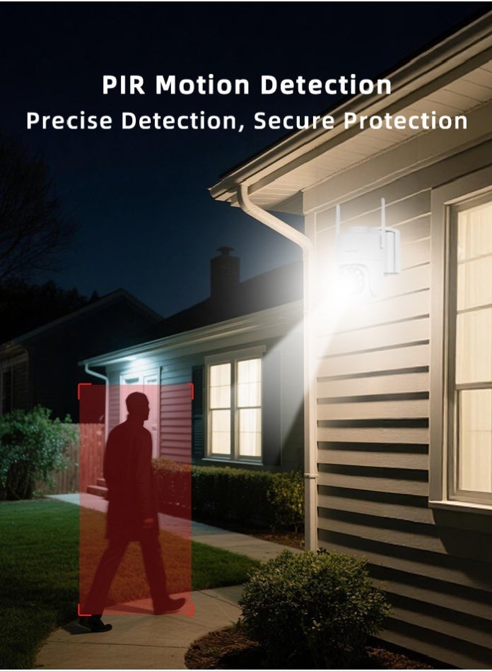 آي كام 365 كاميرا مراقبة خارجية تعمل بالطاقة الشمسية بتقنية 4G مع كشف الأشخاص، ورؤية ليلية، وصوت ثنائي الاتجاه، ومقاومة للماء، وتدعم بطاقة SIM، وPTZ - كاميرات مراقبة لاسلكية - Image 4