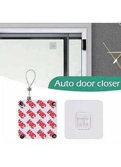 MOTEGRITY Motegrity Punch Free Automatic Door Closer Automatically Screen Door Closer Residential Auto Door Closer with Drawstring  - Image 3