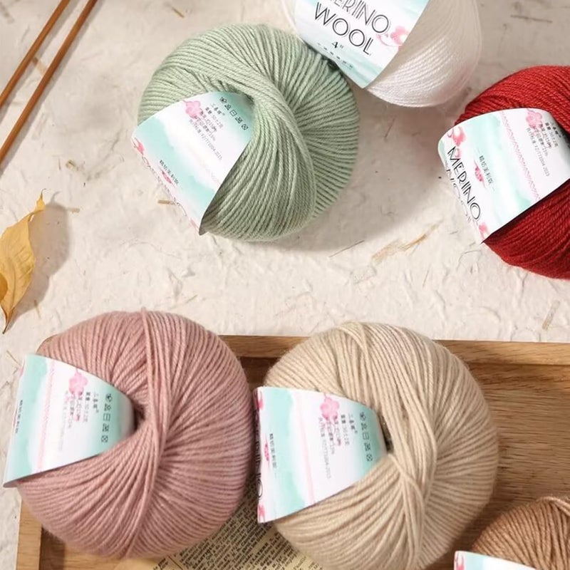 Wool Blend Yarn 1.76oz 134Yard Knitting Wool Yarn for Sweaters Scarves Hat Glove Crocheting Rugs Knitting Project - 13 - Image 5