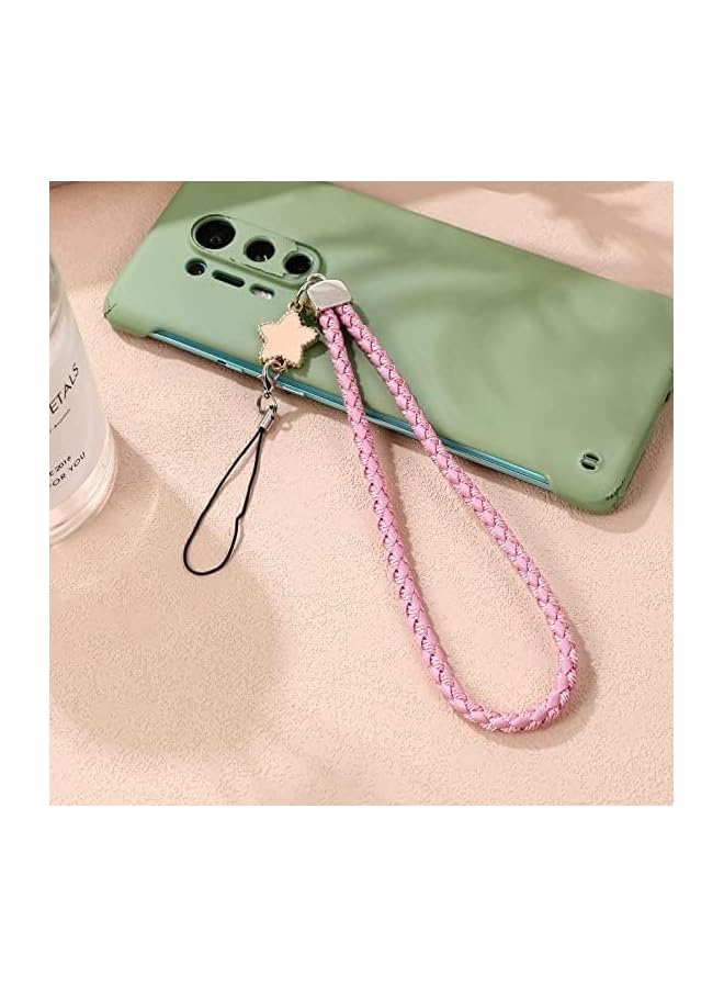 Green Tiger 4pcs Braided PU Hand Lanyard Wrist Strap Phone Charms Straps Phone Straps Leather Cell Phone Lanyards for Purse Keychain Camera Smart Phones - Image 2