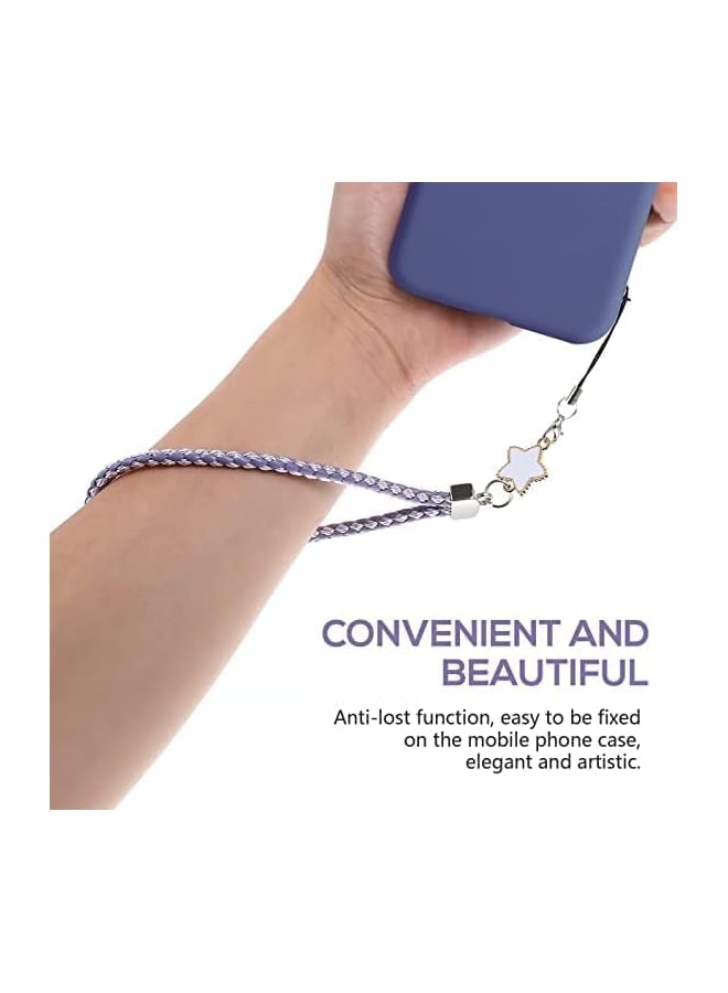 Green Tiger 4pcs Braided PU Hand Lanyard Wrist Strap Phone Charms Straps Phone Straps Leather Cell Phone Lanyards for Purse Keychain Camera Smart Phones - Image 4