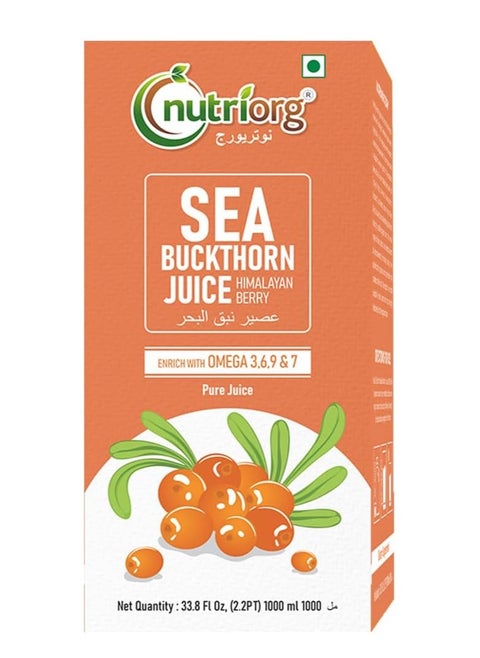 Nutriorg Sea Buckthorn Juice, Himalayan Berry, 1000ml