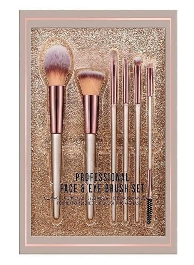 SKINPLUS All-in-One Makeup Book, Foldable Palette, Multi Shades, Contour, Blush, Highlight, Eyeshadow with Lipstick (Fashion Heart) with 6 pcs Face And Eye Makeup Brushes Set For Cream, Liquid And Powder Formulation - Image 4