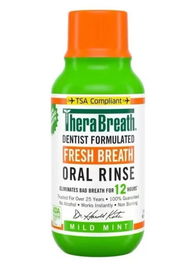 Therabreath Mouthwash for fresh breath with mint 88.7ml original