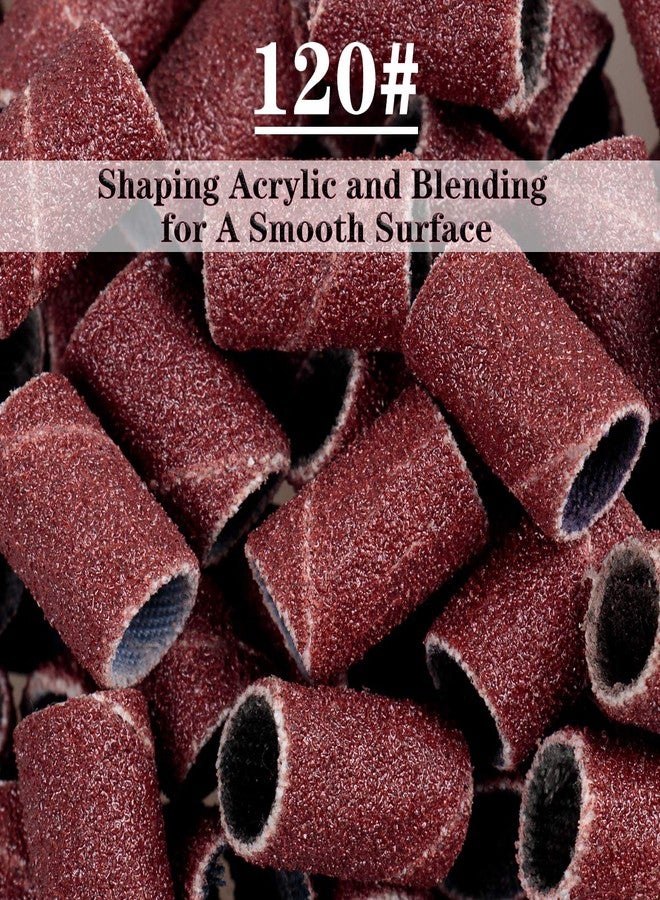 Subay Professional Nail Art Drill Bits Set 6PCS 3/32inch, Sanding Bands 300PCS #80#120#180 for Acrylic, Gel Nails, Dip Powder Nails and Manicure Pedicure - Image 4