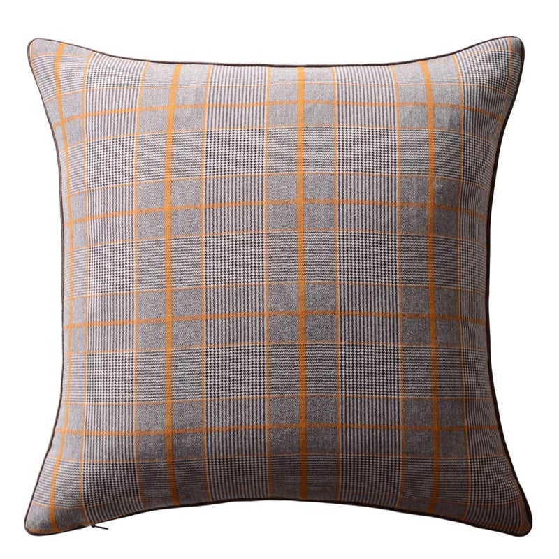 OiseauVoler 3D Sunflower Handmade Throw Pillow Cover Decorative Pillowcase Yellow Plaid for Home Bed Living Room Decor 18 x 18 Inch - Image 3