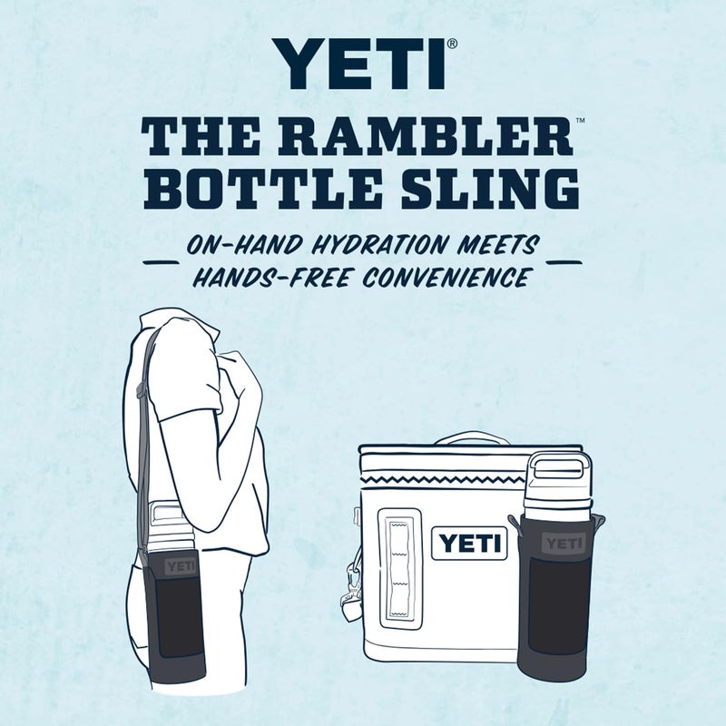 YETI Small Bottle Sling for Rambler 18 oz. Bottle, Black - Image 2