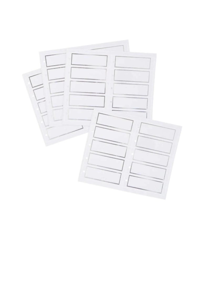 بطاقات هدايا مستطيل قابل للطباعة أبيض - Image 2