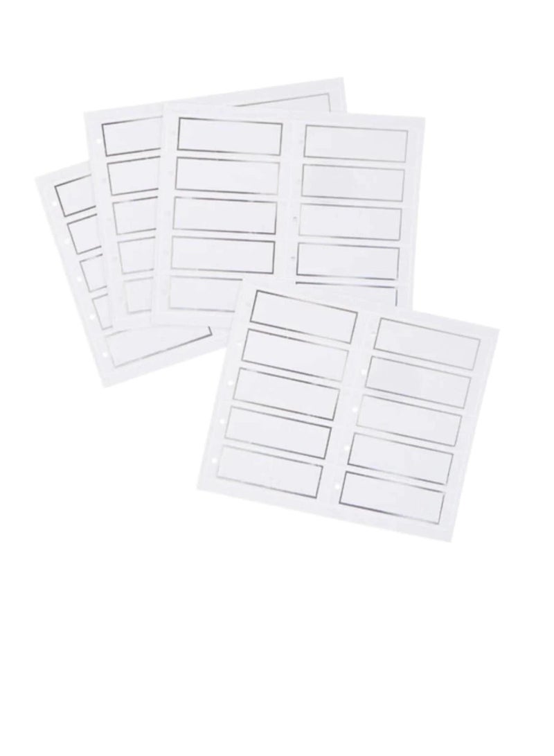 بطاقات هدايا مستطيل قابل للطباعة أبيض - Image 3