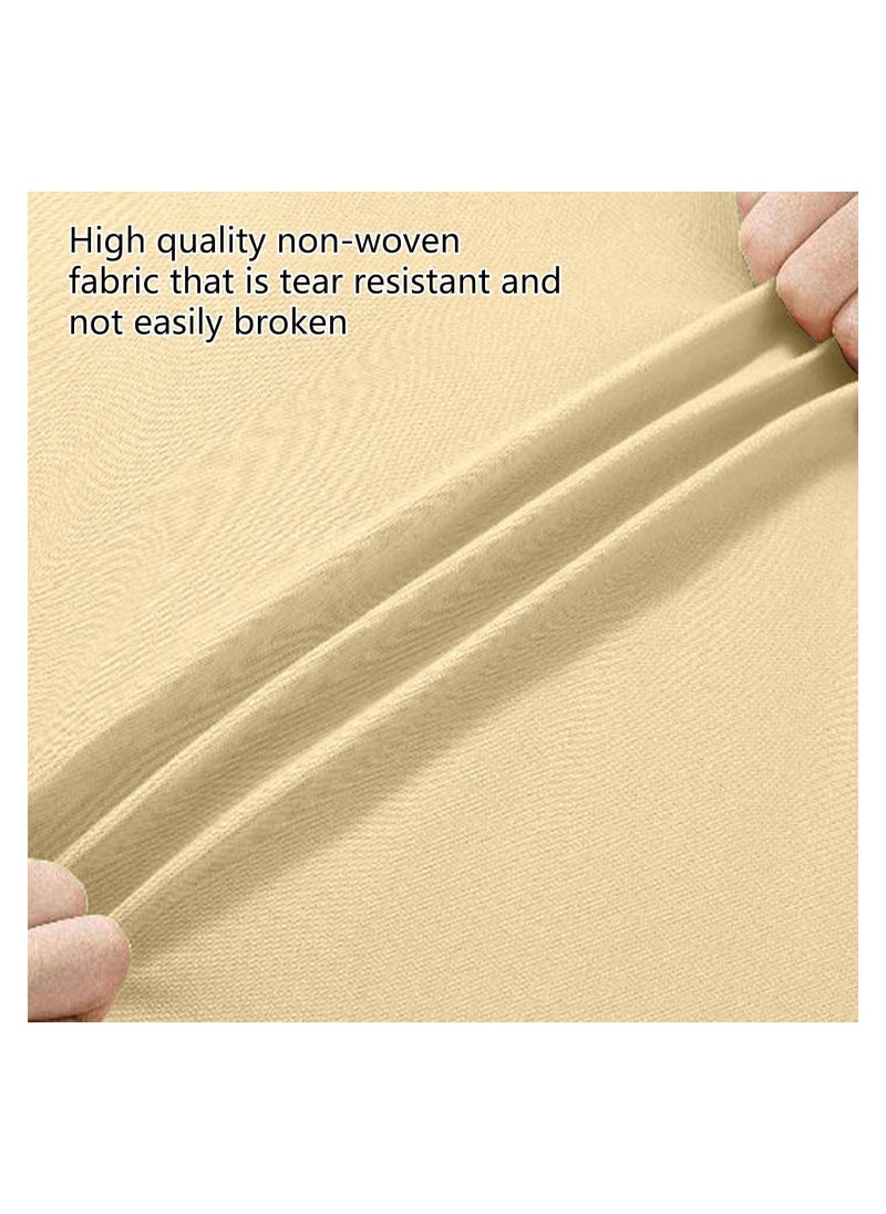 SYOSI - Disposable Bedding Set, for Travel & Emergency, Includes Bed Sheets, Quilt Cover, Pillow Case, and Bedspread, Thickened Material, Portable & Hygienic, Double Bed Size, Yellow, 4-Piece Set - Image 1