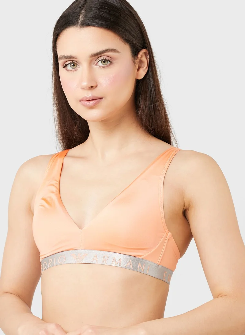 EMPORIO ARMANI Logo Plunge Bra